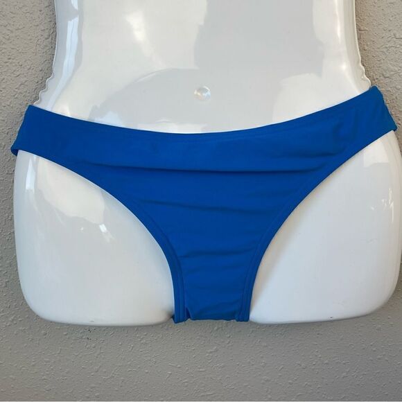 NWT MICHAEL Michael Kors Blue Bikini Bottoms Size M - Picture 1 of 3